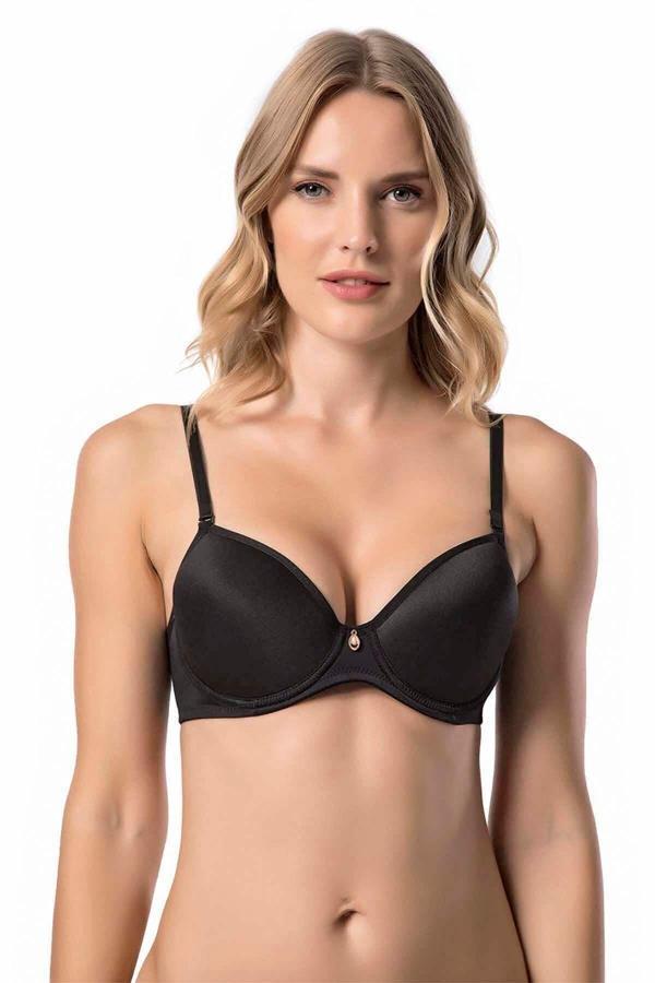 Le Jardin Kadın Siyah Felalty Battal Soft Cup Mikro Sütyen 9700 - Image 1