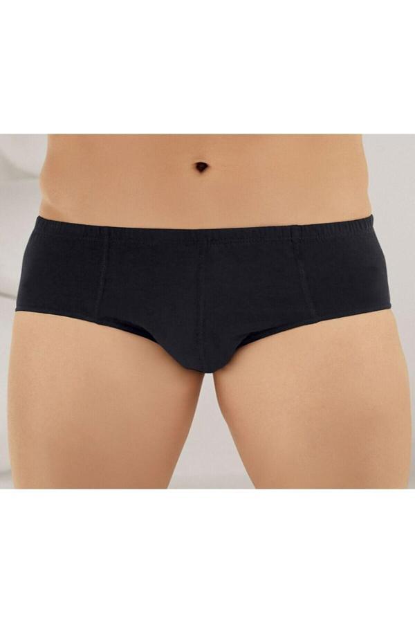 Şahinler 6'Lı Erkek Siyah %100 Pamuk Penye Külot Yeni - Image 1