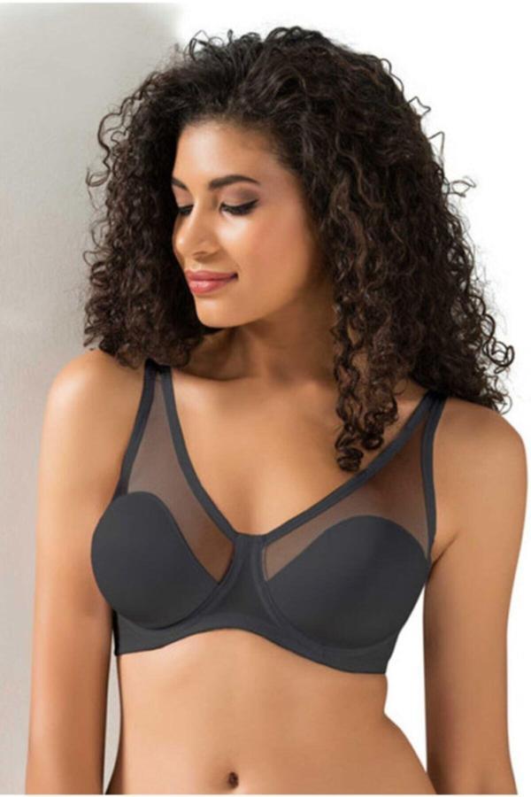 Le Jardin Kadın Siyah Toparlayıcı Soft Tül Cup Sütyen - Image 1