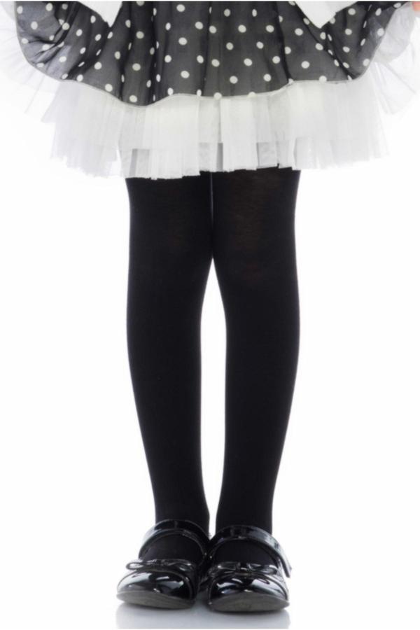 Penti Siyah Kız Çocuk Ekstra Pamuklu Külotlu Çorap - Image 1