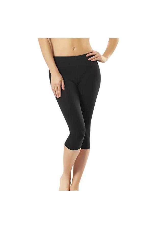 Namaldı 232 Kadın Likralı Pamuklu Kapri Tayt - Image 1