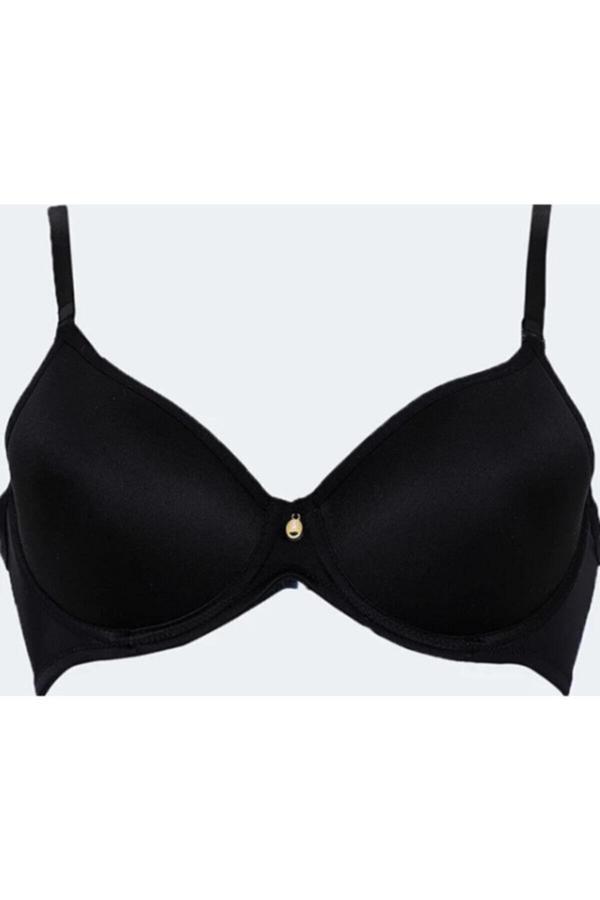 Le Jardin Siyah Fanetta Soft Micro Battal Sütyen - Image 1