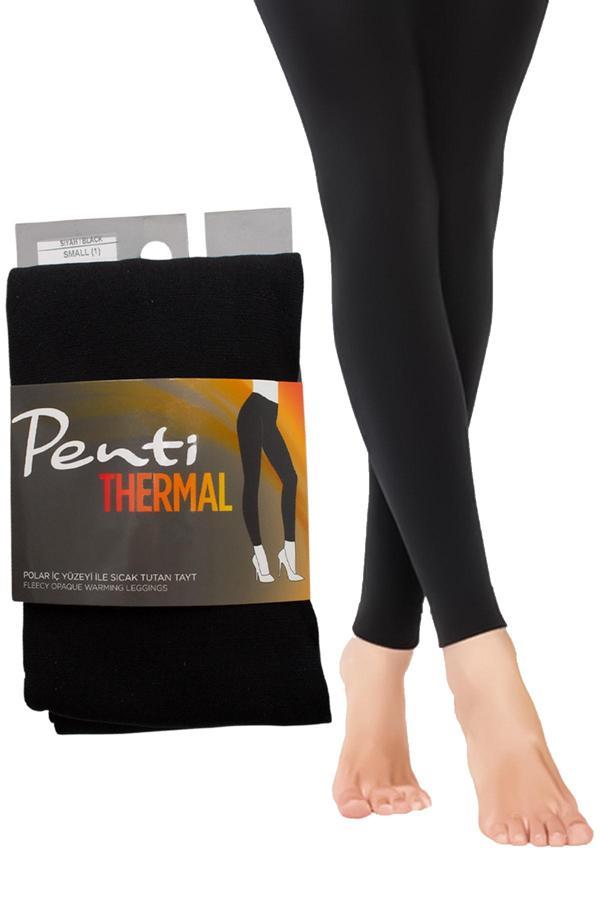 Penti Termal Kadın Siyah Içi Polar Esnek Tayt 1 Adet - Image 1