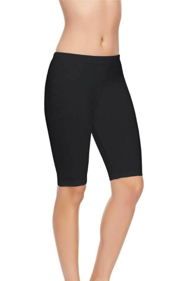 Tutku 2 Adet Siyah Renk Modal Kısa Tayt - Image 1