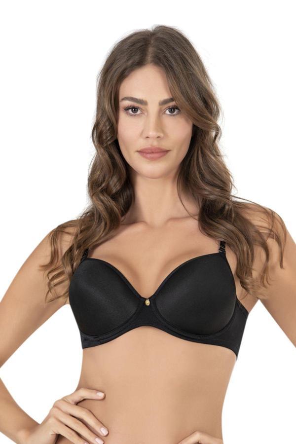 Le Jardin Kadın Siyah Diana Desteksiz Dolgusuz Balenli (Telli) Soft Cup Sütyen 9700 - Image 1
