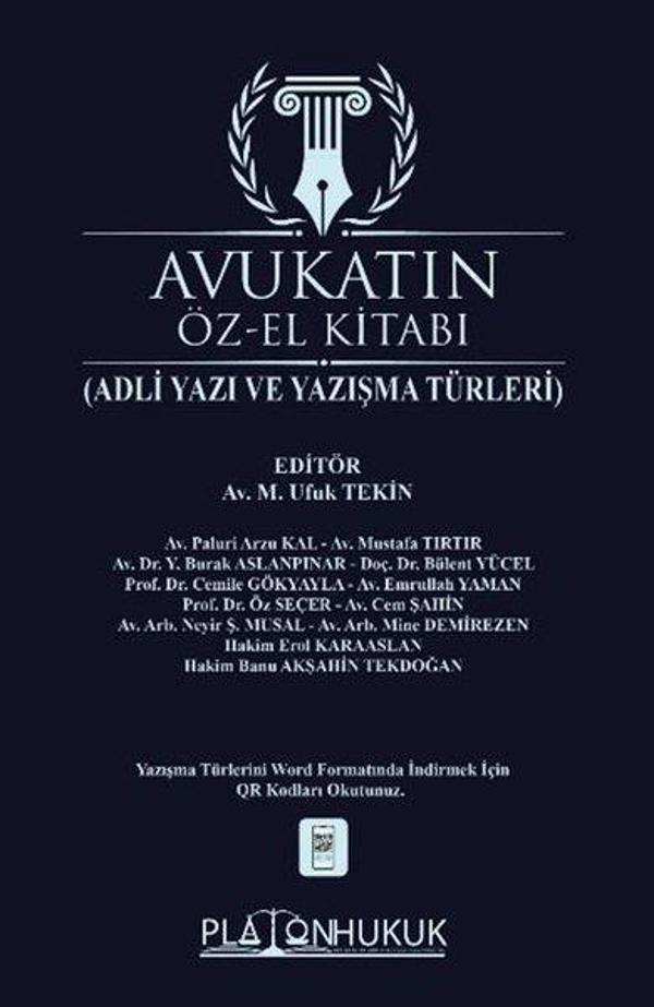Avukatın Öz-El Kitabı (Adli Yazı ve Yazışma Türleri) - Platon Hukuk Yayınevi - Image 1