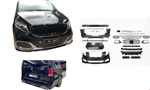 Mercedes Vito W447 Maybach Body Kit (Kaput Dahil) 2021 Sonrası Uyumlu - Image 1