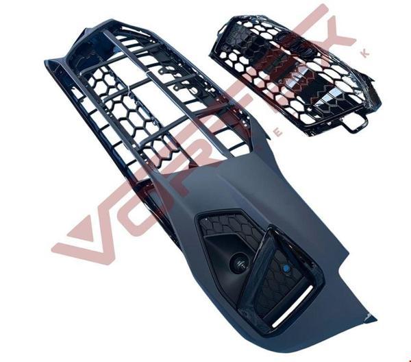 Audi A4 Ön Tampon Set S-line (Siyah Panjurlu) 2020 Sonrası Uyumlu - Image 1