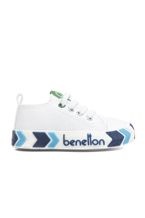 Benetton® | BN-30642 - 3394 Beyaz Lacivert - Çocuk Spor Ayakkabı - Image 1