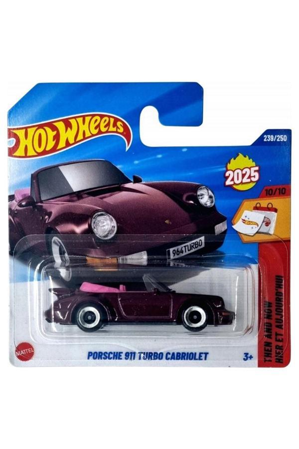 Hot Wheels - Porsche 911 Turbo Cabriolet - Mor (1/64) 2025 Üretim - Image 1