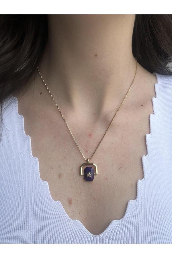 Atelier Emine Yıldızlı Kuars Taş Kolye - Image 1