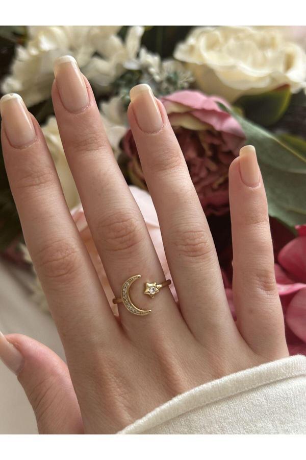 Atelier Emine Taşlı Ay Yıldız Yüzük - Image 1