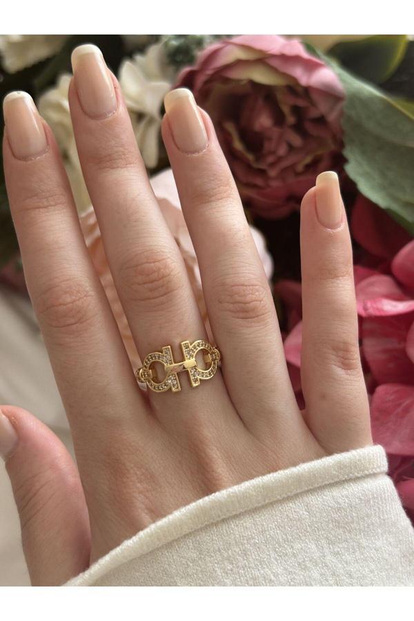 Atelier Emine Gold A Tasarım Yüzük - Image 1