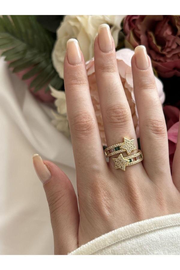 Atelier Emine Yıldız Detay Gökkuşağı Yüzük - Image 1