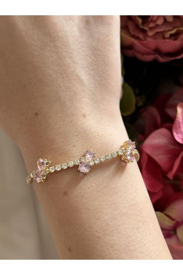 Atelier Emine Pembe Kurdela Gold Bileklik - Image 1