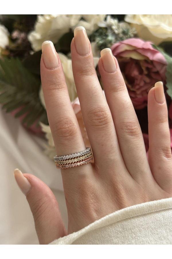 Atelier Emine Yıldız Detaylı Çoklu Yüzük - Image 1