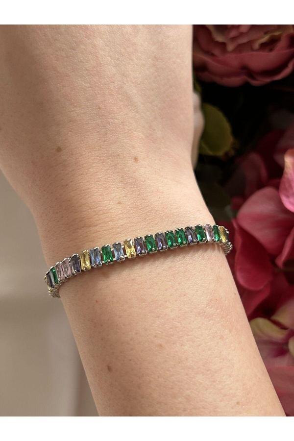 Atelier Emine Renkli Su Yolu Gümüş Bileklik - Image 1