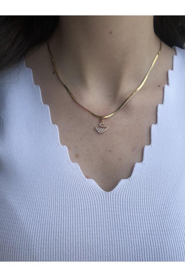 Atelier Emine İtalyan Zincir Kuğu Kolye - Image 1