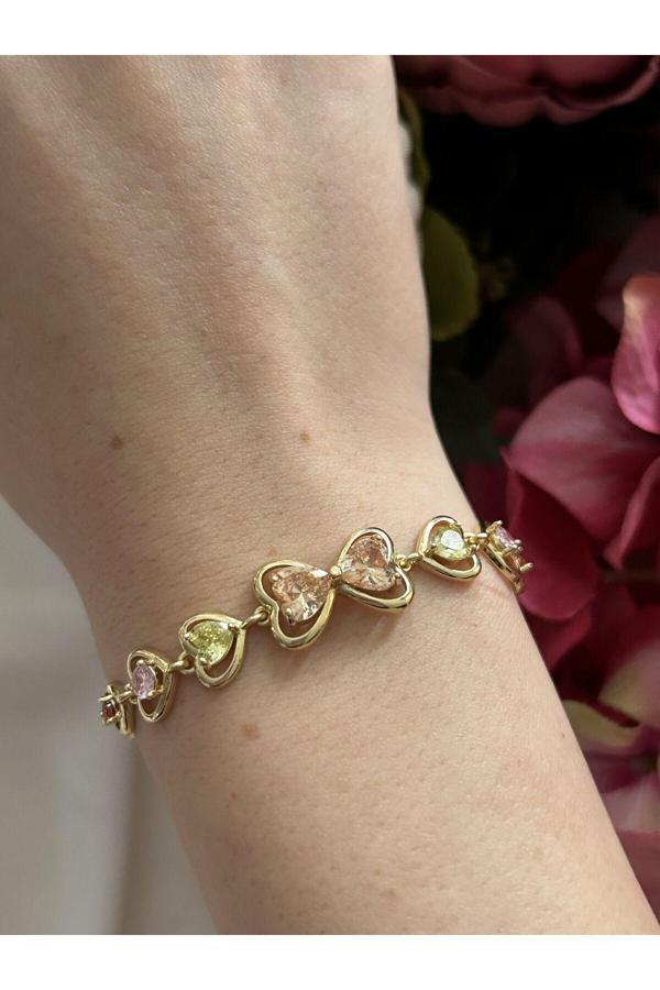 Atelier Emine Çok Renk Kalpli Bileklik - Image 1