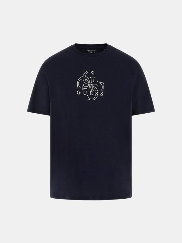 Guess Quattro Erkek Lacivert Regular Fit T-Shirt M5BI76I3Z14-G7V2 - Image 1