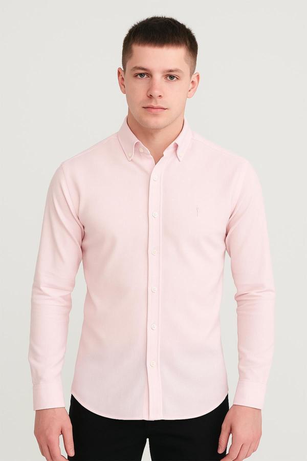 Uzun Kol Slim Fit Gömlek - Image 1