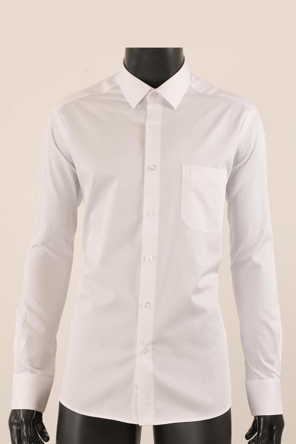 Uzun Kol Regular Fit Beyaz Gömlek - Image 1