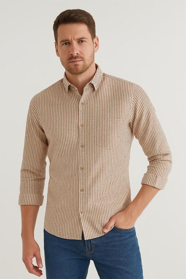 Uzun Kol Slim Fit Gömlek - Image 1