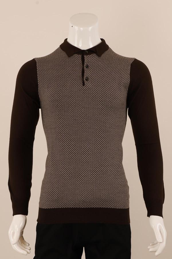 Slim Fit Yünlü Boğazlı Spor Triko - Image 1