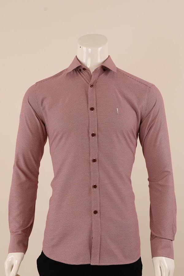 Uzun Kol Regular Fit Desenli Gömlek - Image 1