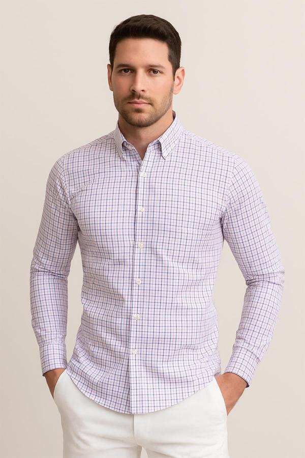 Uzun Kol Slim Fit Gömlek - Image 1