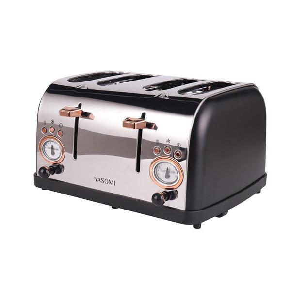  Yasomi YK-628T 4 Dilimli Geniş Yuvalı Ekmek Kızartma Makinesi - Image 1