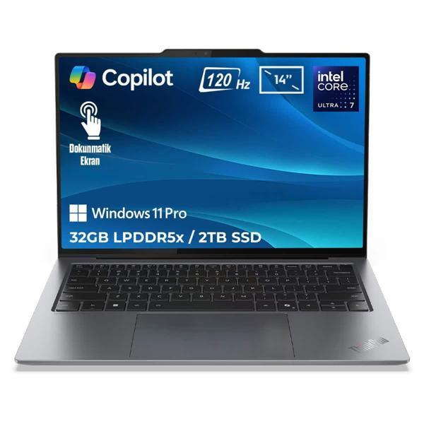 Lenovo ThinkPad X9-14 G1 Intel Core Ultra 7-258V 32GB LPDDR5x 2TB SSD 14 inç 2.8K 120Hz OLED W11 Pro Copilot Dokunmatik Laptop (21QA0025TXv1) - Image 1