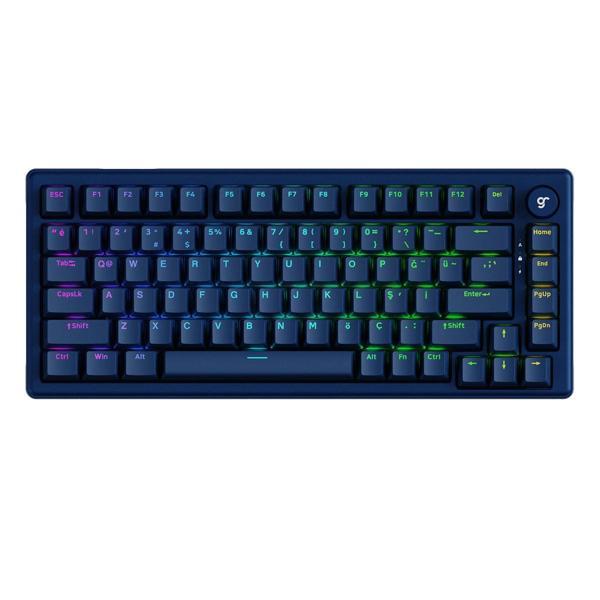 GameRaider K1 HE Dark Blue Ultra-Fast Lime Manyetik Switch 8K Hz Türkçe Kablolu Gaming Klavye - Image 1