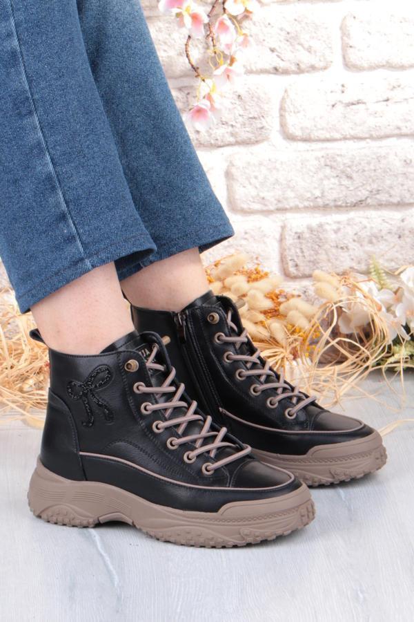 Guja Alexis Rahat Esnek Lastik Bağçıklı Fermuarlı Kadın Bot - Image 1