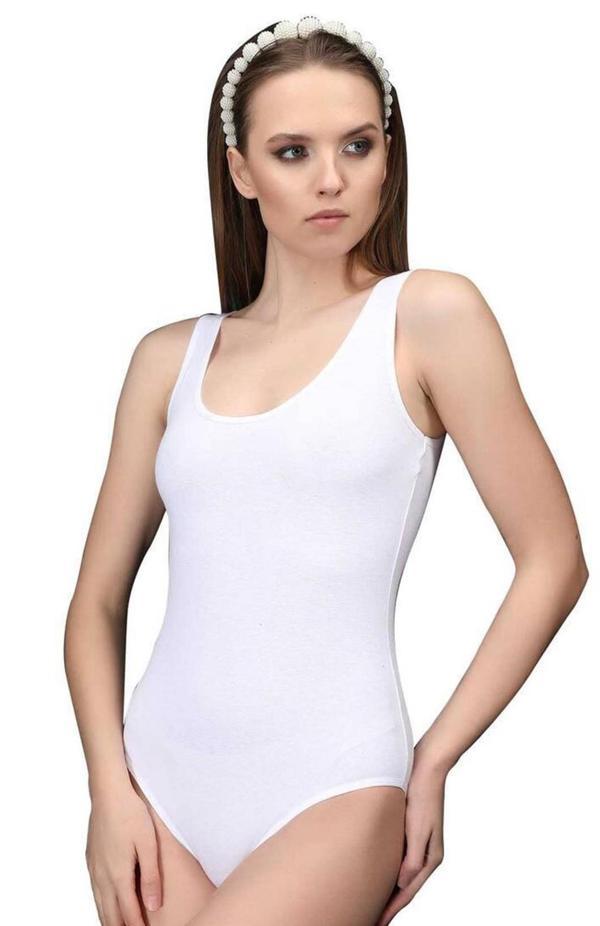 Elite Life SB-03-878 Kadın Dikişsiz Kalın Askılı Kancalı Slip Body - Image 1