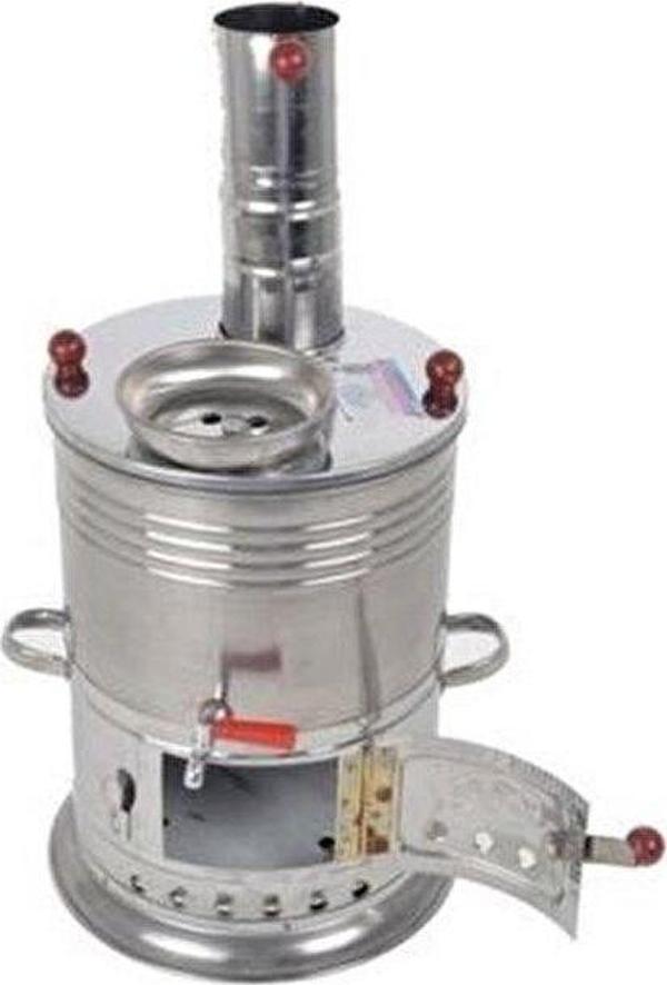 Odunlu 5LT Tek Musluklu Paslanmaz Semaver - Image 1