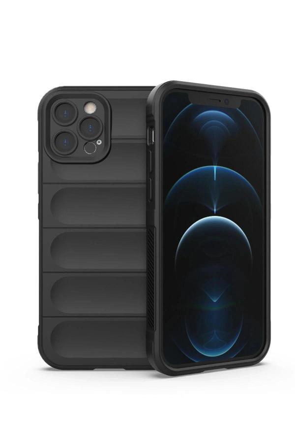 iPhone 12 Pro Kılıf Optimum Silikon - Siyah - Image 1