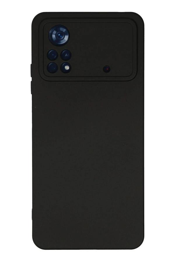 Xiaomi Poco X4 Pro 5G Kılıf Nano içi Kadife Silikon - Siyah - Image 1
