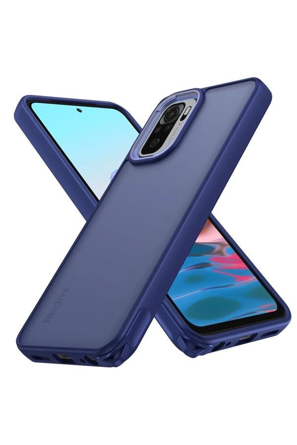 Xiaomi Redmi Note 10 Pro Kılıf Elegant Kapak - Lacivert - Image 1