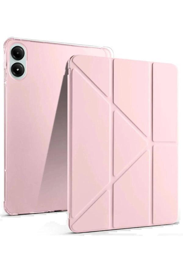 Xiaomi Redmi Pad Pro 12.1 Kılıf Kalemlikli Mars Tablet Kılıfı - Rose Gold - Image 1