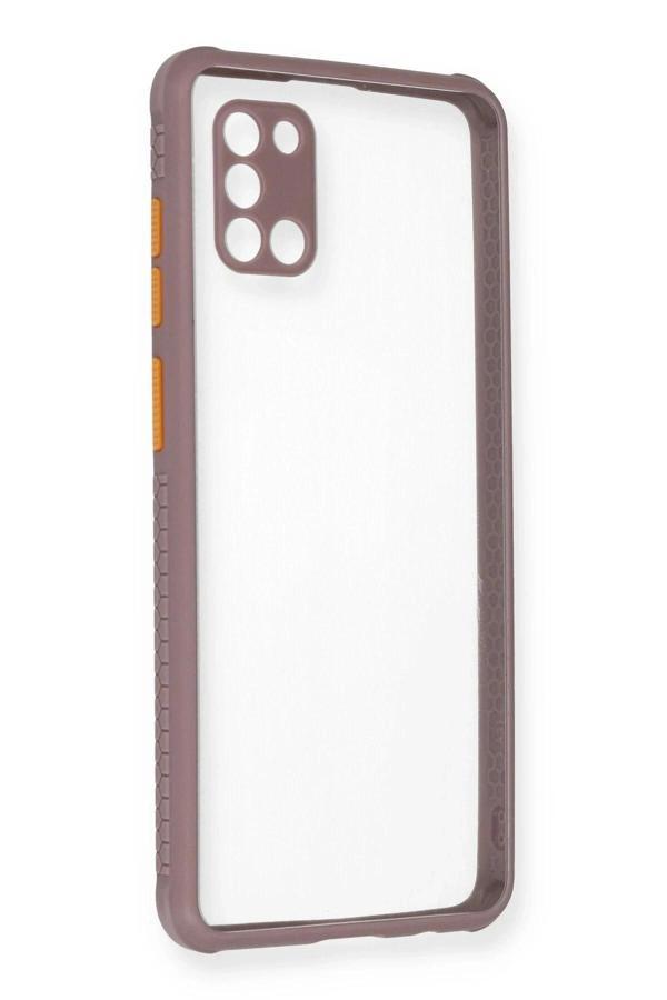 Samsung Galaxy A31 Kılıf Miami Şeffaf Silikon - Açık Mor - Image 1