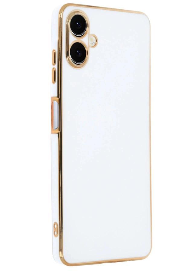 Samsung Galaxy A06 Kılıf Volet Silikon - Beyaz - Image 1