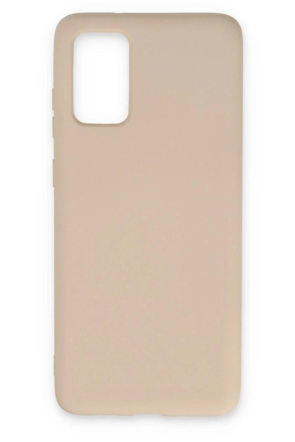 Samsung Galaxy S20 Kılıf Nano içi Kadife Silikon - Pudra - Image 1