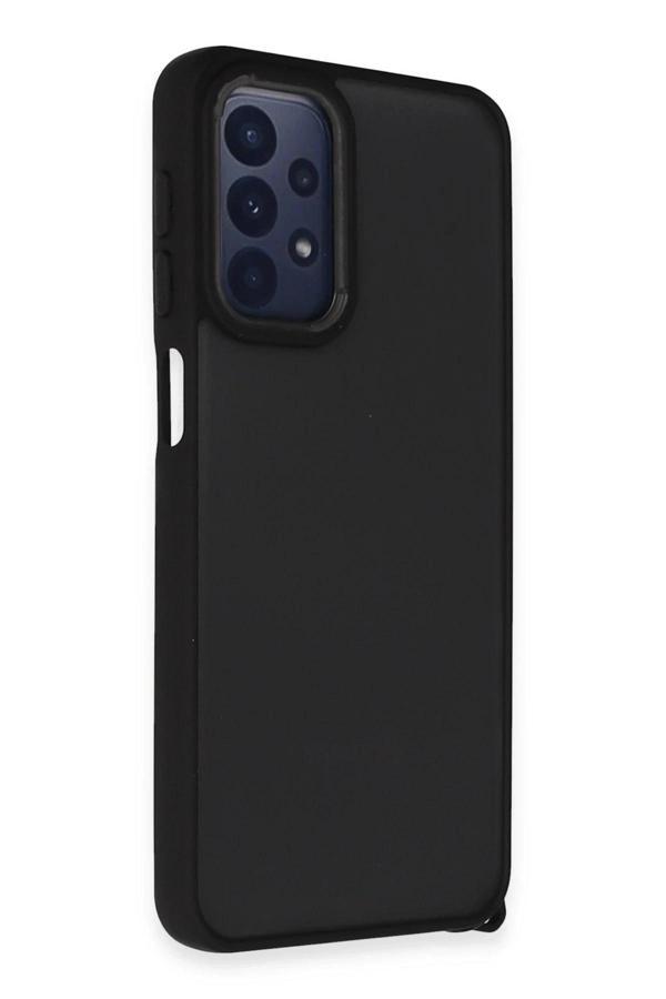 Samsung Galaxy A23 4G Kılıf Elegant Kapak - Siyah - Image 1