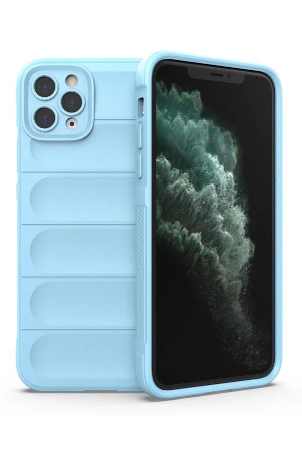 iPhone 11 Pro Max Kılıf Optimum Silikon - Sky Blue - Image 1