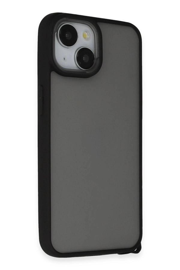 iPhone 15 Kılıf Elegant Kapak - Siyah - Image 1