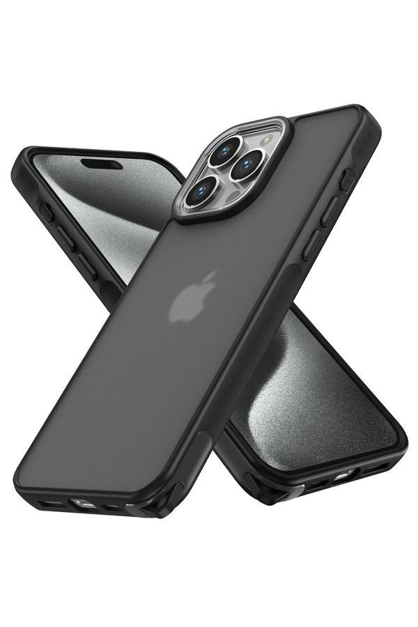 iPhone 15 Pro Kılıf Elegant Kapak - Siyah - Image 1