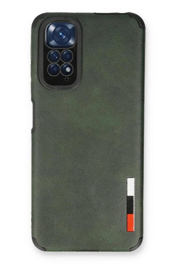 Xiaomi Redmi Note 11 Kılıf Loop Deri Silikon - Yeşil - Image 1