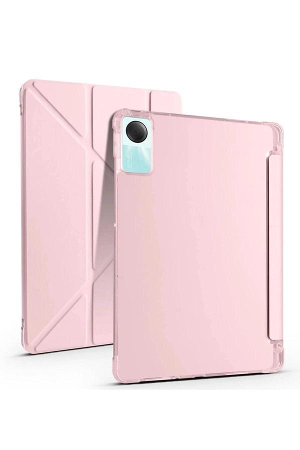 Xiaomi Redmi Pad SE 4G Kılıf Kalemlikli Mars Tablet Kılıfı - Rose Gold - Image 1