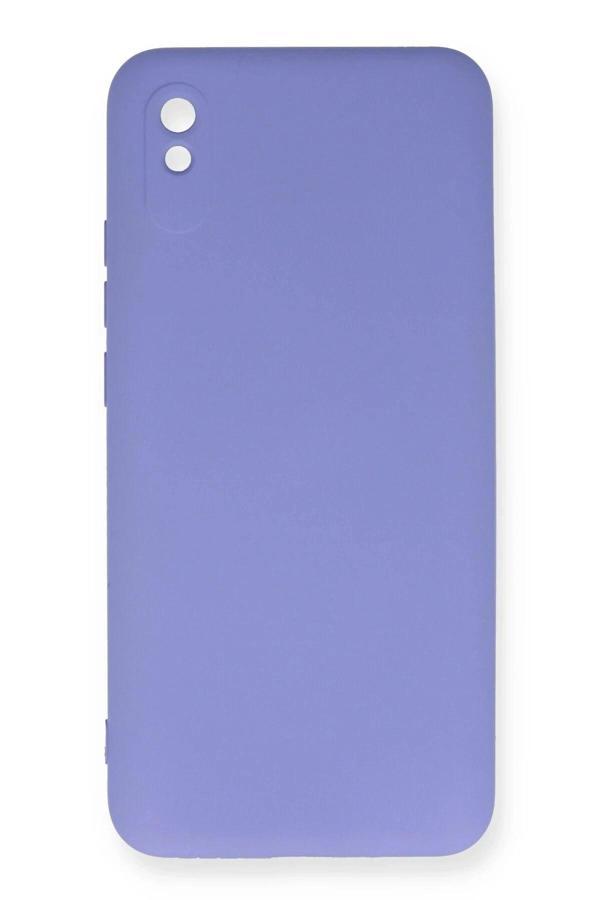Xiaomi Redmi 9A Kılıf Nano içi Kadife Silikon - Lila - Image 1